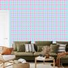 Candy Check Wallpaper Light Gray and Mint 50x1000