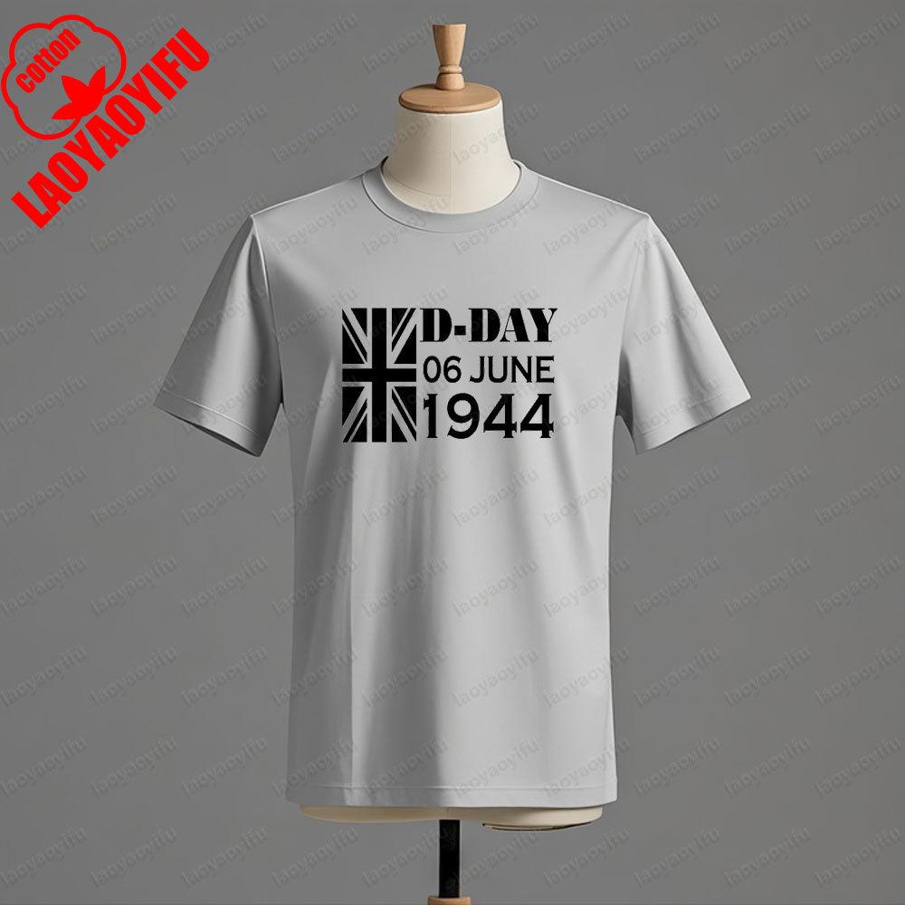 DDay T Shirt Normandy Landings 81st Anniversary 19442025 Tshirt Gifts for Veterans Mens Summer Crewneck Cotton Short Sleeve