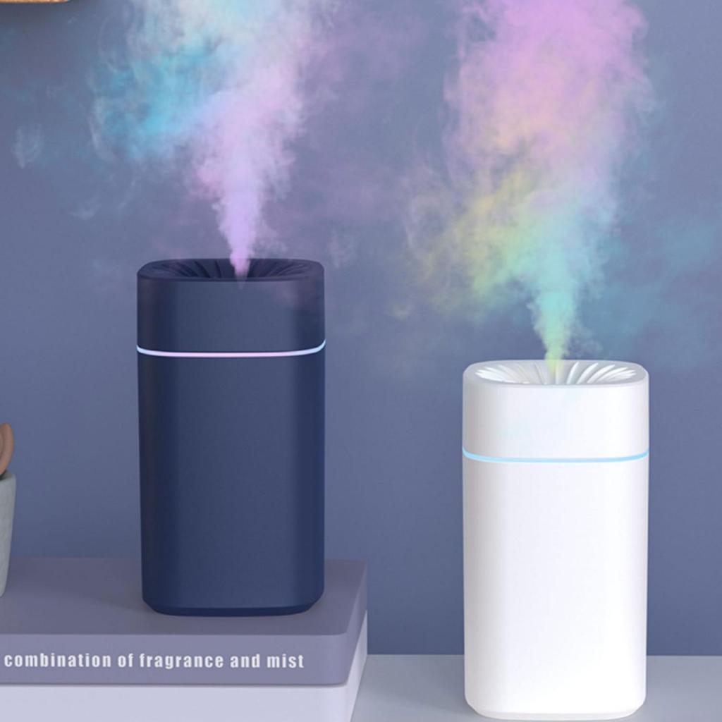 Compact USB Aroma Diffuser & Humidifier with Night Light for Home, Bedroom, and Car