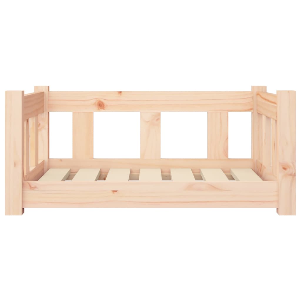 Vidaxl Dog Bed, 65.5X50.5X28 Cm, Solid Pine Wood