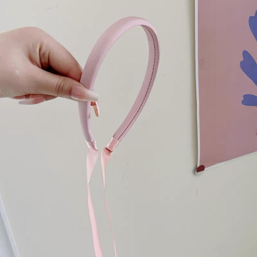 2023 Women's Pink Wide-Edged Hair Hoop: Sweet Summer Headdress for Face Wash