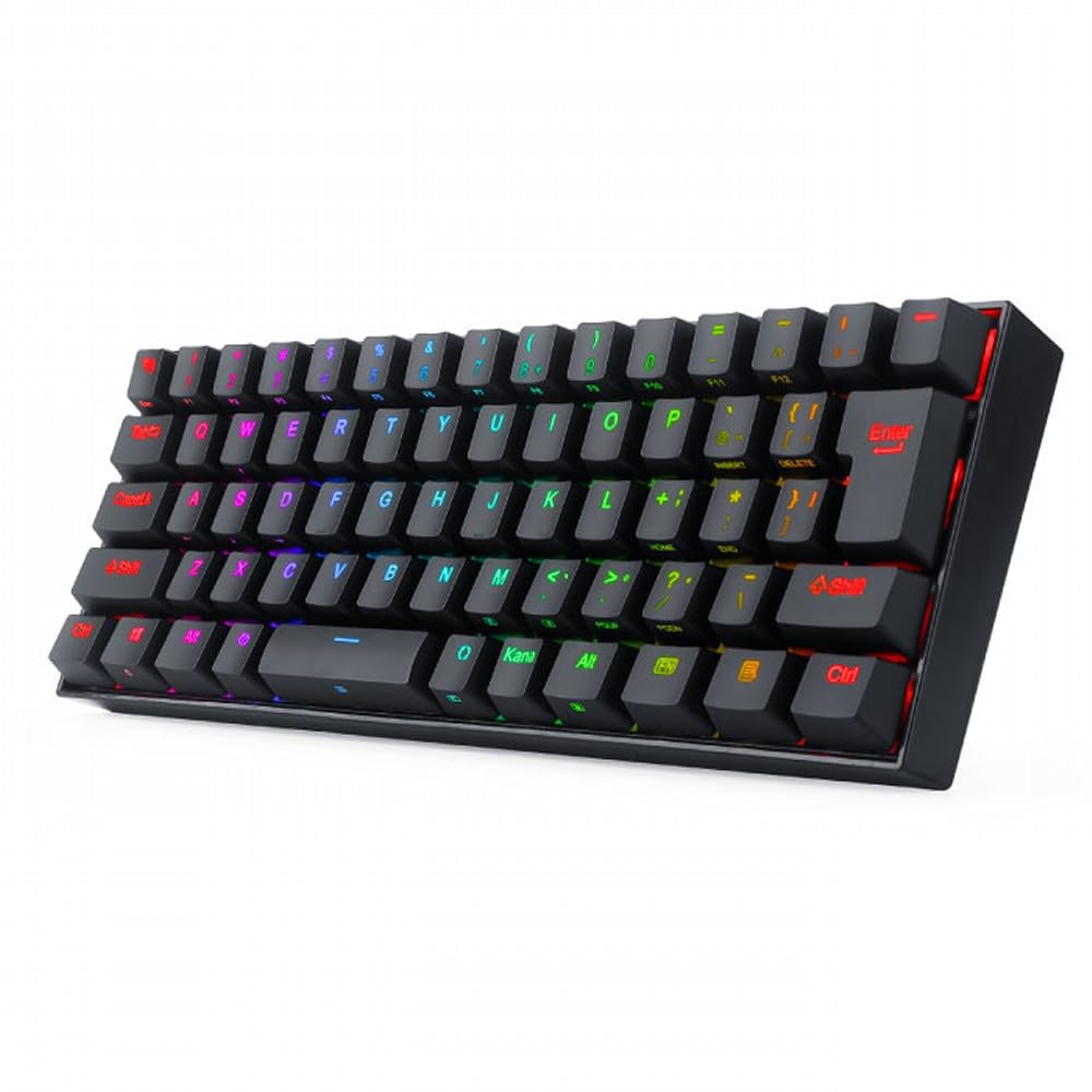 REDRAGON K630 Mechanical JP Silver Black Keyboard, Layout, RGB, Wired, Switches,