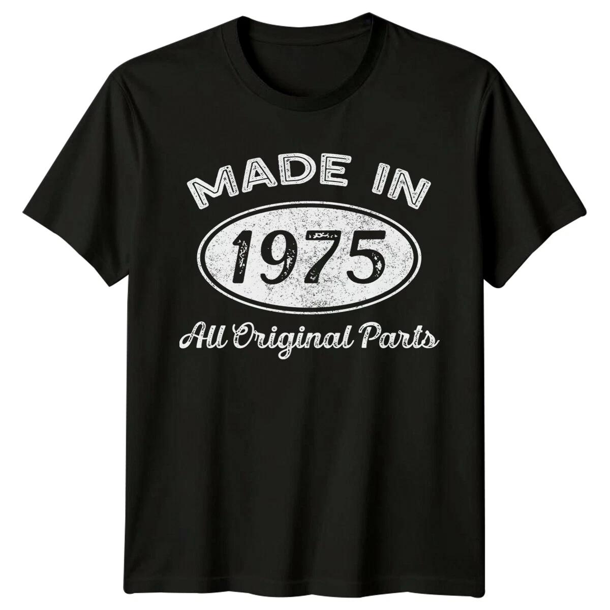 Made In 1975 Mens T Shirt 51st Birthday Gift Vintage fifty-one Years Old M
