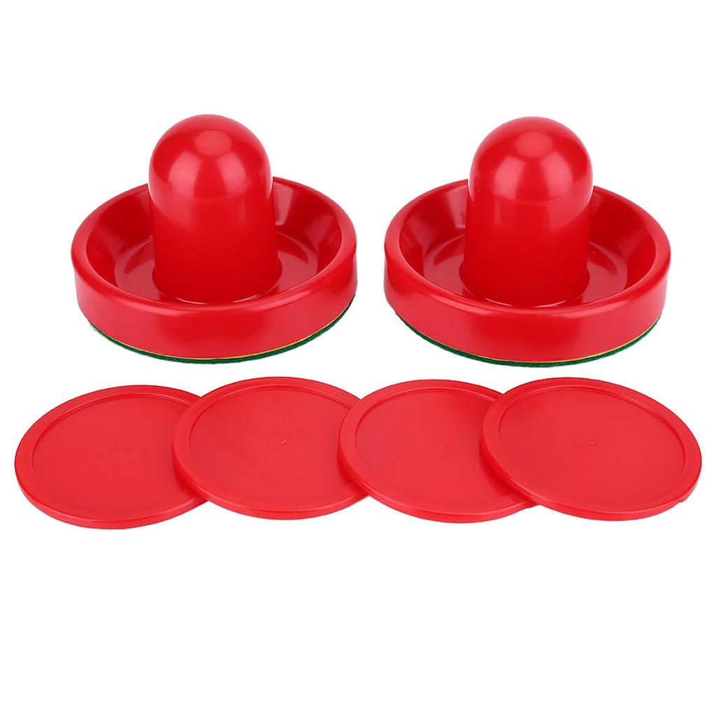 Plastic Lightweight Goalies Ice Hockey Pushers Pucks Set Replacement for Tables Game (S)