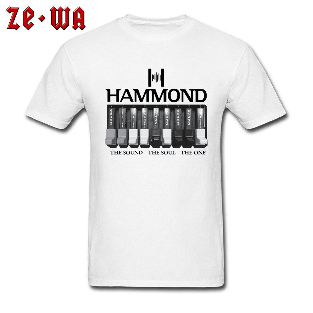 Electronic Keyboard Guitar T Shirt Music Hammond Organ Logo And Graphics Printed White T Shirts For Unisex Thanksgiving Day