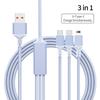 New Design 2-in-1 Hexagonal Braided PD100W USB Type-C Fast Charging Cable for iPhone 16/15 for for