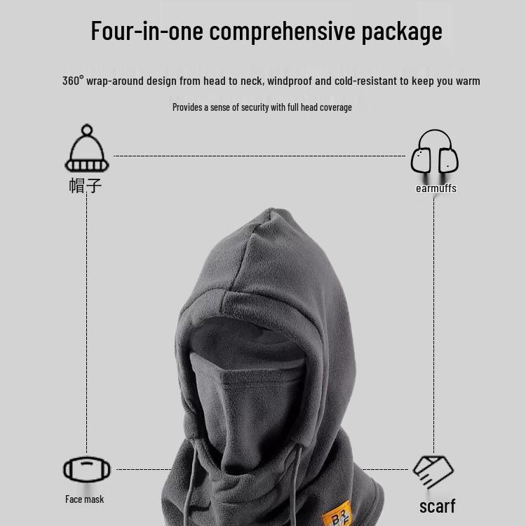 Unisex zimowa maska rowerowa: Wiatroodporna, Zimoodporna Czapka i Kominiarka