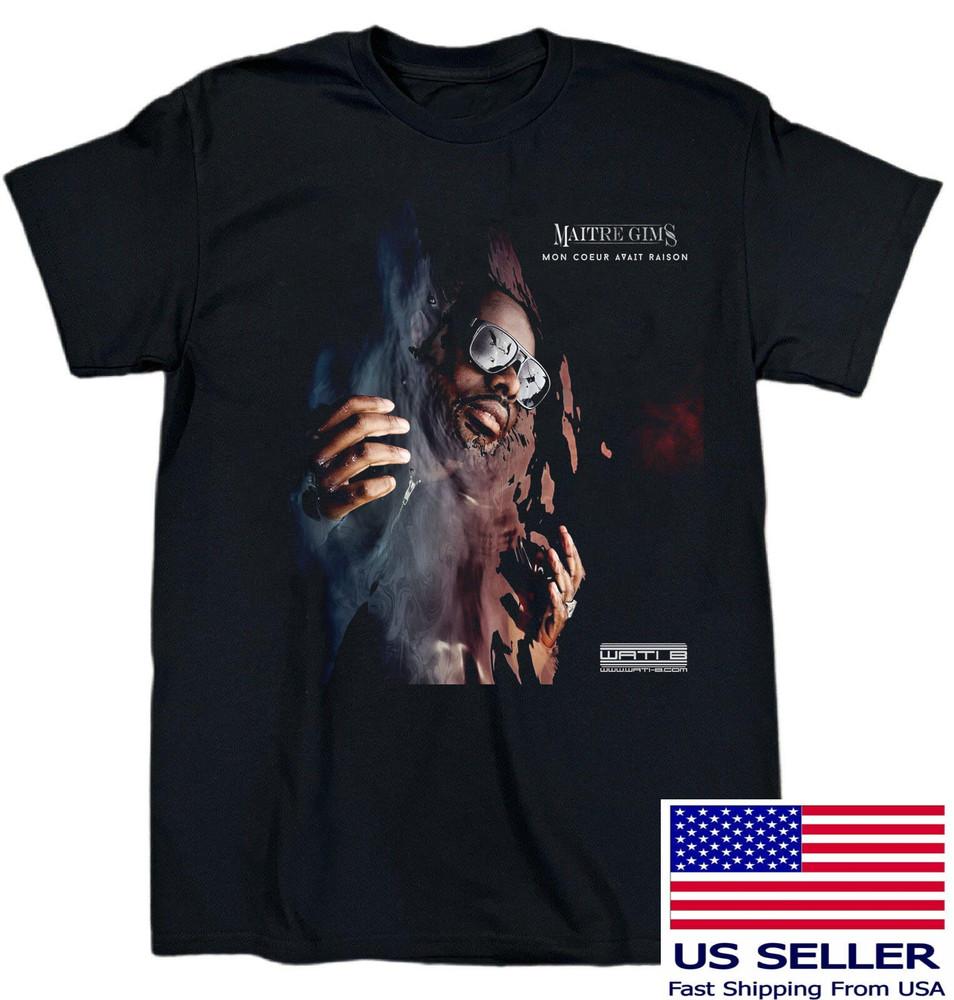 NEW Maître Gims Mon Coeur Avait Raison Cotton S-5XL T Shirt Black UR769 Unisex T-Shirt XL