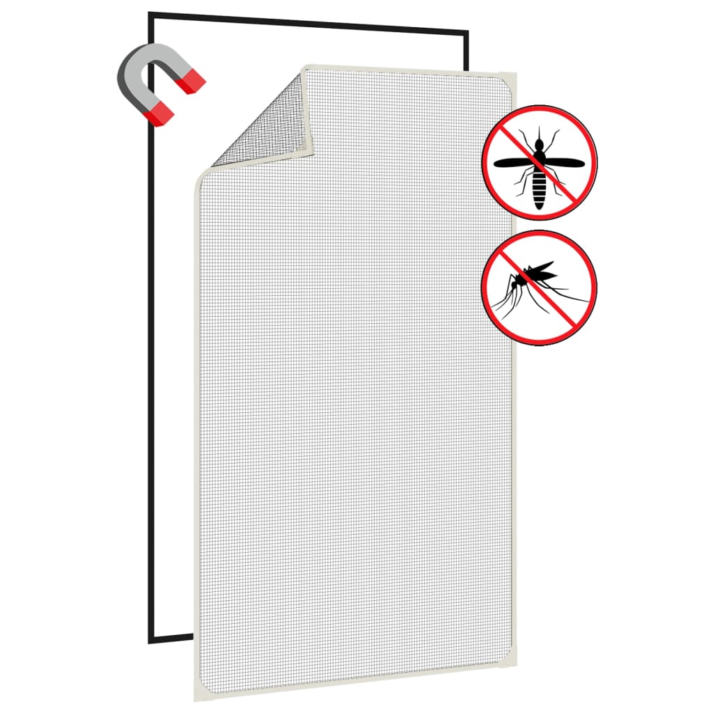 Magnetic Window Insect Screen White 80 X 140 Cm