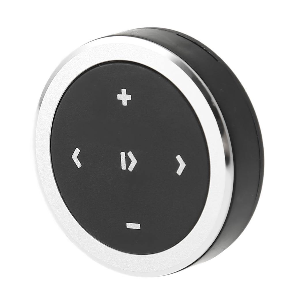 Bluetooth Media Button Smart Silver Button Bluetooth Remote Control Kit with Bracket for Mobile Phones Tablets