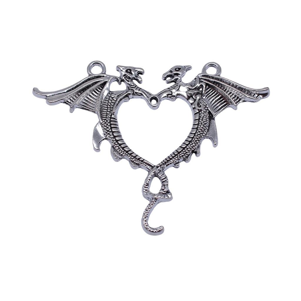 Alloy Pendants Dinosaur Dragon Wing Charms Vintage For Gothic DIY Jewelry Making Supplies