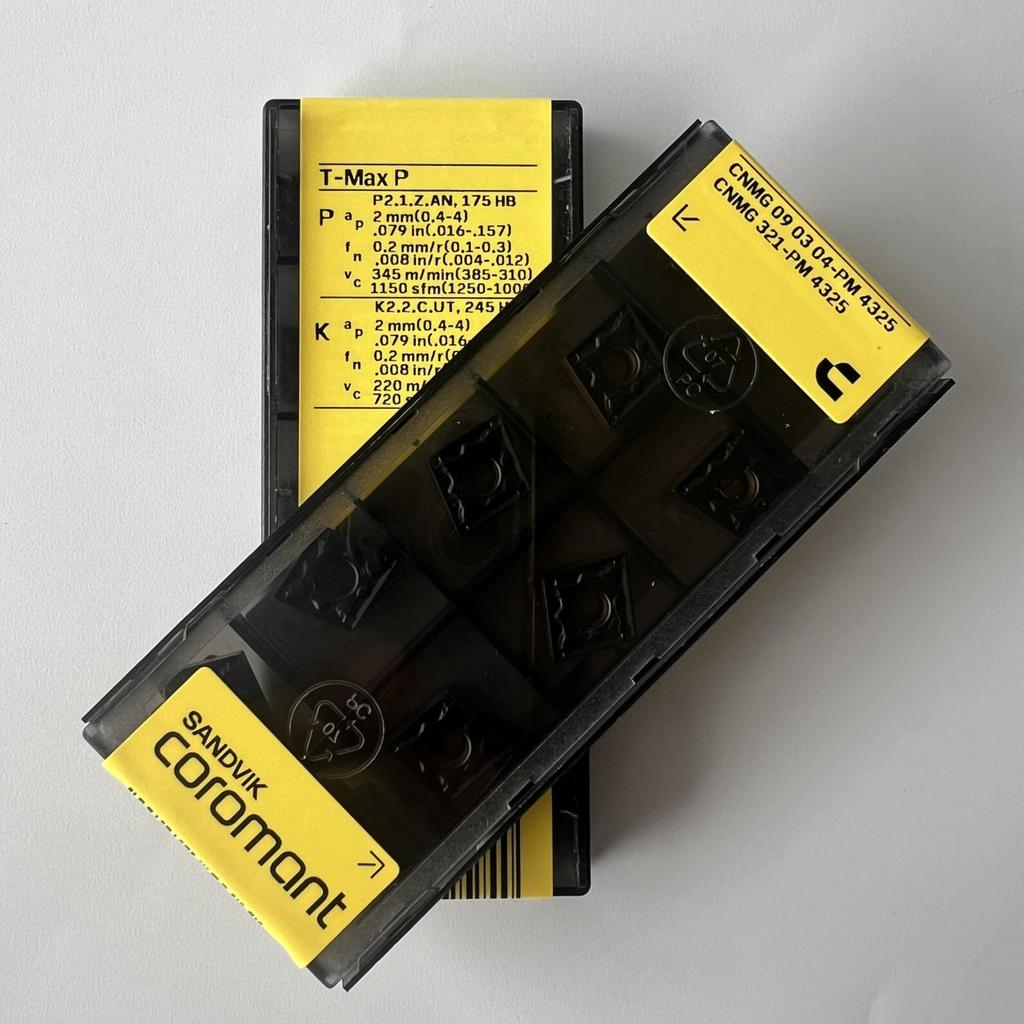 Sandvik / CNMG090304-PM 4325 / Original Swedish Hard Alloy Blade 10 Pcs