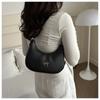 Luxury New Design Bowknot Armpit Bag Solid Color Large Capacity Y2K Handbag PU Leather Bowknot Underarm Bag