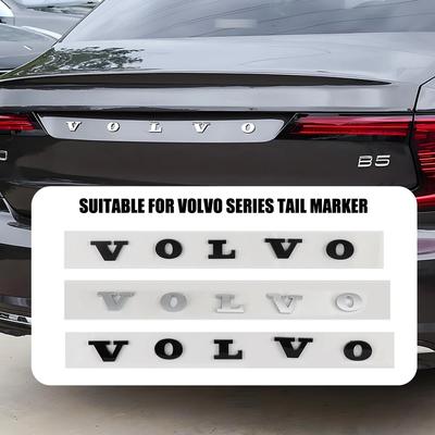 Lettres 3D Noires pour Coffre de Voiture Pour C30 V40 V60 S40 S60 XC60 XC90 XC40 S80 S90 S80L S60L Styling de Voiture