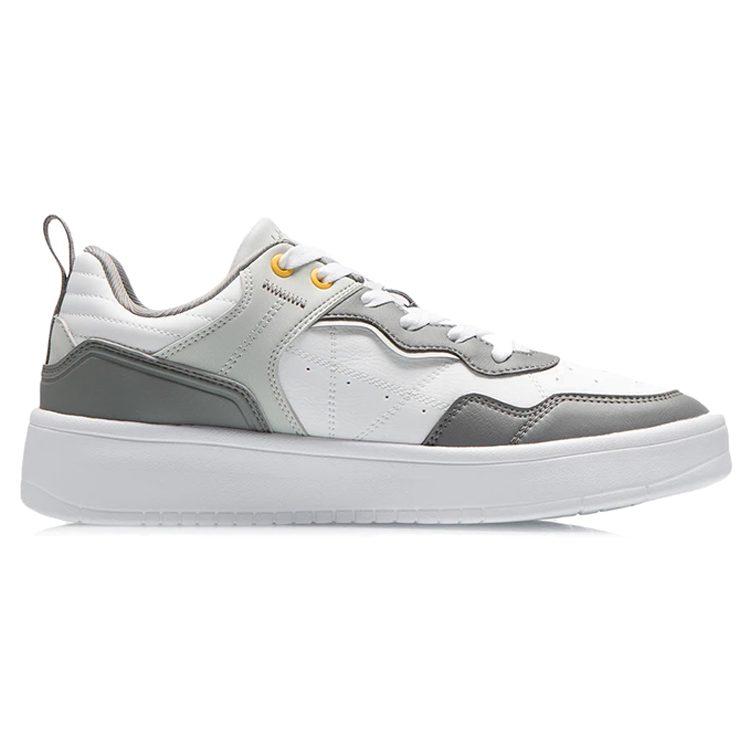 Li Ning Xing Chu Leather Coverage Slip Resistant, Abrasion Resistant, Lightweight, Breathable Low top Skateboard Shoes AGCR315-4