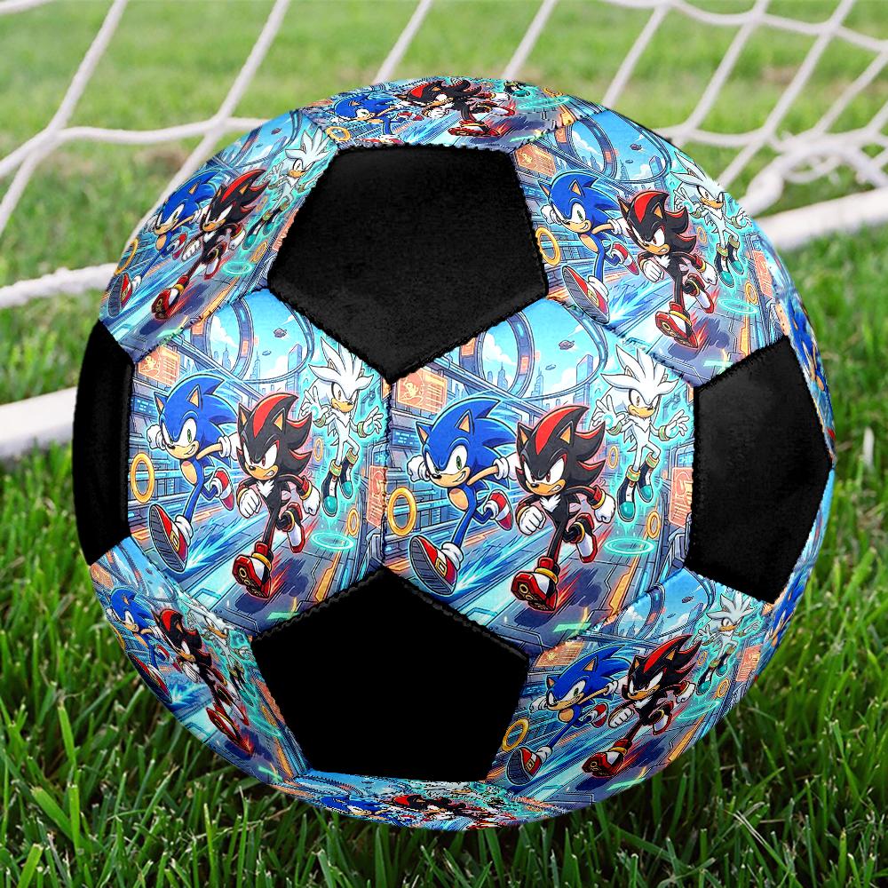 Sonic Theme Size 5 Soccer Ball, Suitable for Both Indoor and Outdoor Matches, a Gift Suitable for Everyone.