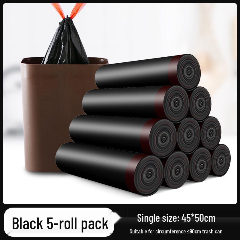 

Черные Утолщенные Мешки для Мусора на Завязках для Дома и Офиса - Средние/Большие Размеры Thickened