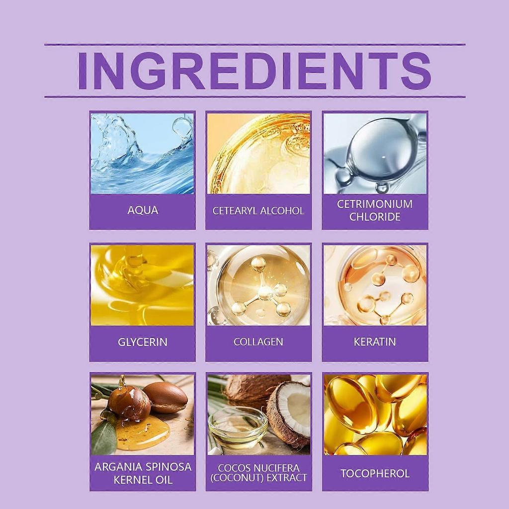 Masque capillaire hydratant Jaysuing - Soin du cuir chevelu, Nutrition des cheveux, Hydratation, Volume, Douceur et Brillance