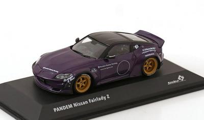 SOLID O 1/43 PANDEM Nissan Fairlady Z 2022 Purple SOLIDO PANDEM Rocket Bunny Die-Cast Model