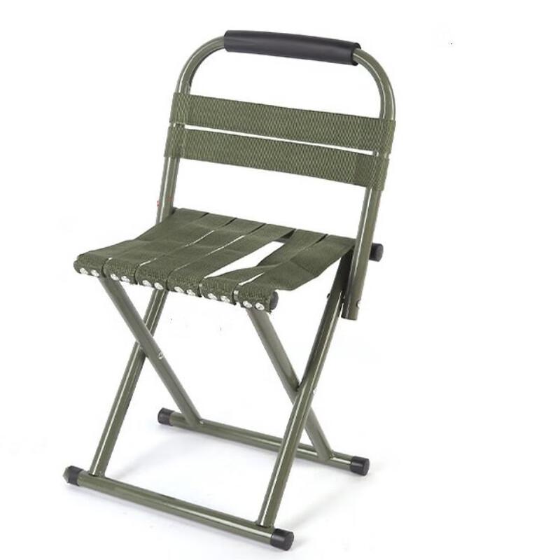 OEING Portable Folding Fishing Stool with Backrest (2-Pack)