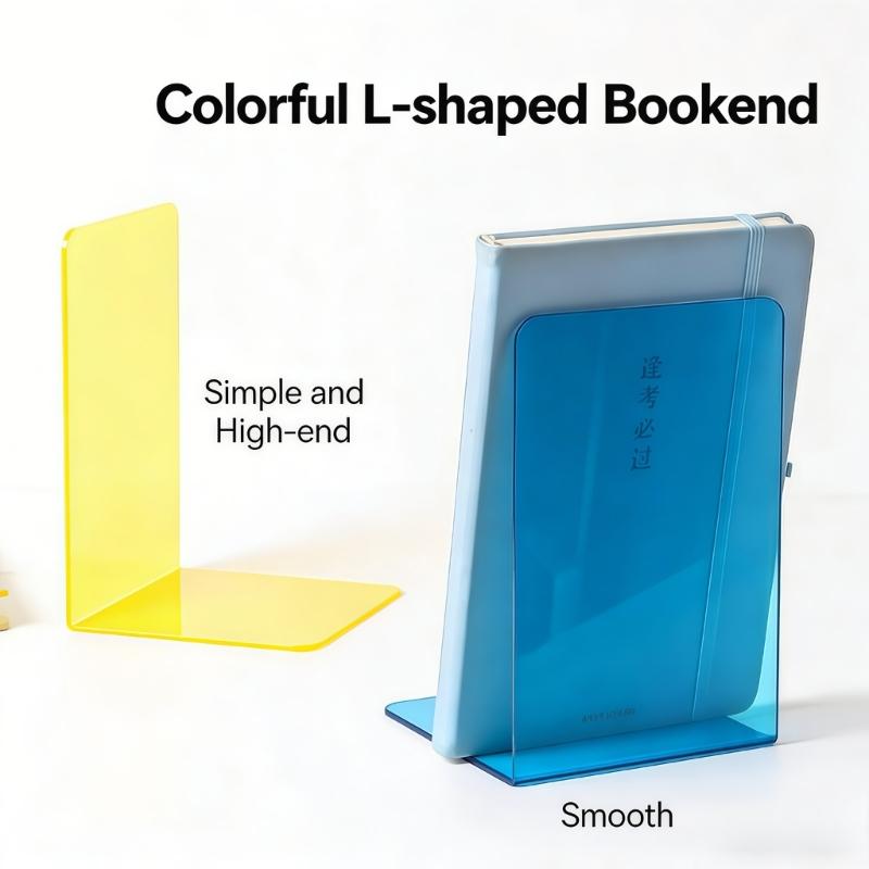Acrylic Books Stand Bookends Displaying Book Picture Albums Decors Notebooks Books Stand Elegant Books Display Stand