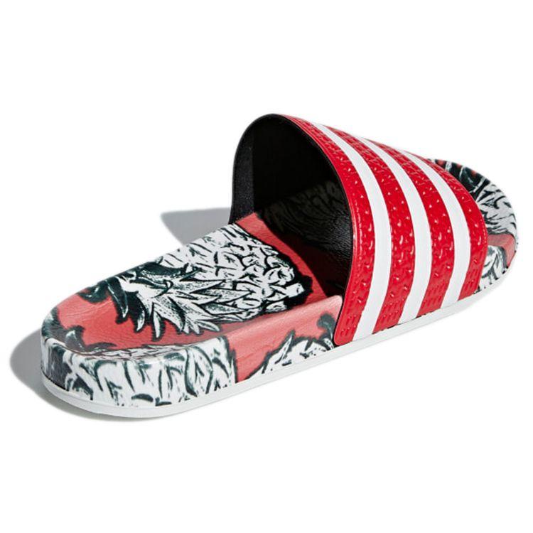 Adidas  Adilette Slides Scarlet Women Sandals Red Off-White D96683