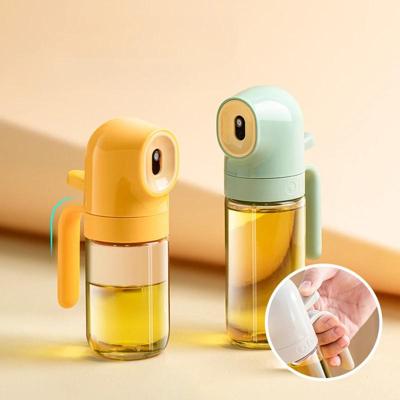 Cooking Oil Sprayer, Refillable Glass Olive Oil Spray Bottle, Leak-Proof Oil Spray Pot for Baking and Roasting, 180/250ml