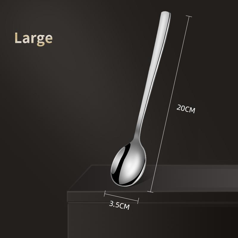 Silver Stainless Steel Spoon Kitchen Teaspoon Beautiful Spoon Dessert Teaspoons Coffee Accessories Set Tableware