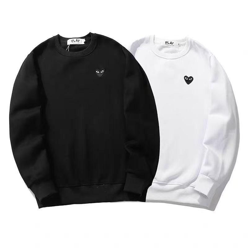 2026 Heavyweight Cotton Embroidered Heart Sweatshirt: Round Neck, Long Sleeve, Unisex Spring/Autumn Style