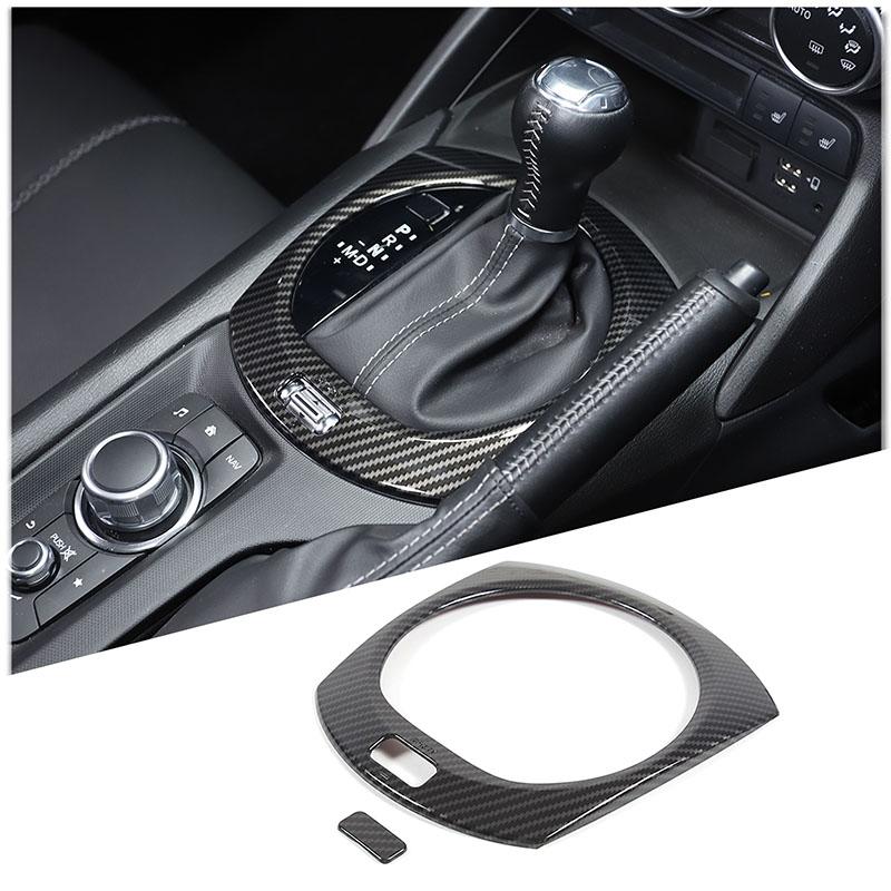 For Mazda MX-5 MX5 ND 2016-2026 ABS carbon fibre Interior Kit Dashboard Console Gear Shift Panel Cover Trim Stickers
