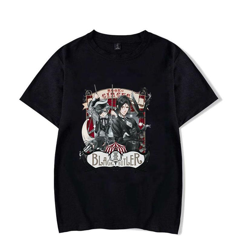 Hot Black Butler Graphic T Shirt Women's Men's Fashion T-shirts Short Sleeve Shirts Summer T-shirts Plus Size Tops Cool T Shirts