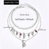 Imitation Pearl Bow Love Necklace Fashion Sweet and Cool Spice Girl Cross Pendant Accessories