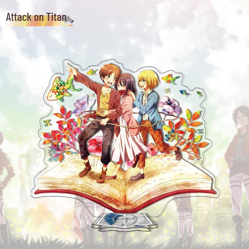 Attack on Titan Anime Acrylic Standee - Cute Cartoon Character Ornament