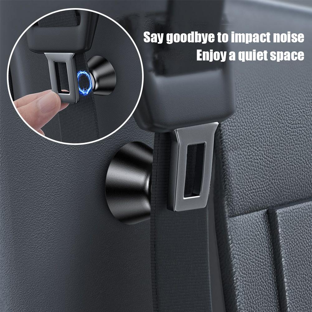 Magnetic Car Seat Belt Holder Fixing Clip Alloy Seat Belt Limiter Stopper For BMW/VW/Nissan Car Interior Accessories