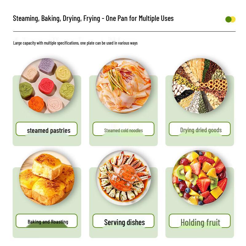 Zhishi 410 Stainless Steel Thai Flower Round Tray - 5-Pack