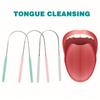 1/2Pcs Stainless Steel Tongue Cleaning,Effective Oral Care With Tongue Scraper, Brush, Clearing Tool  For Bad Breath Reduction