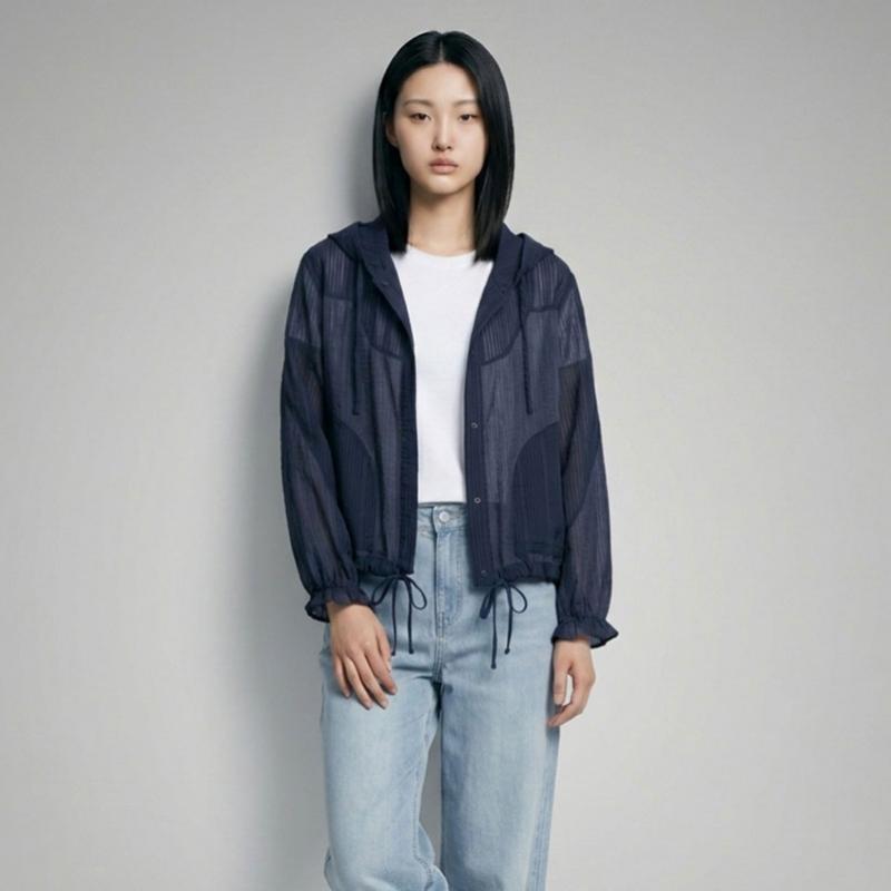 Elua Sheer Hood String Jacket 4 Types Choose 1