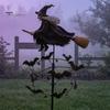 Decorazione Giardino Halloween Strega Girandola, Arte per Cortile Metallo Esterno Palo Fantasioso, Girandola Volante per Prato Patio Sentiero Decorazioni Autunnali