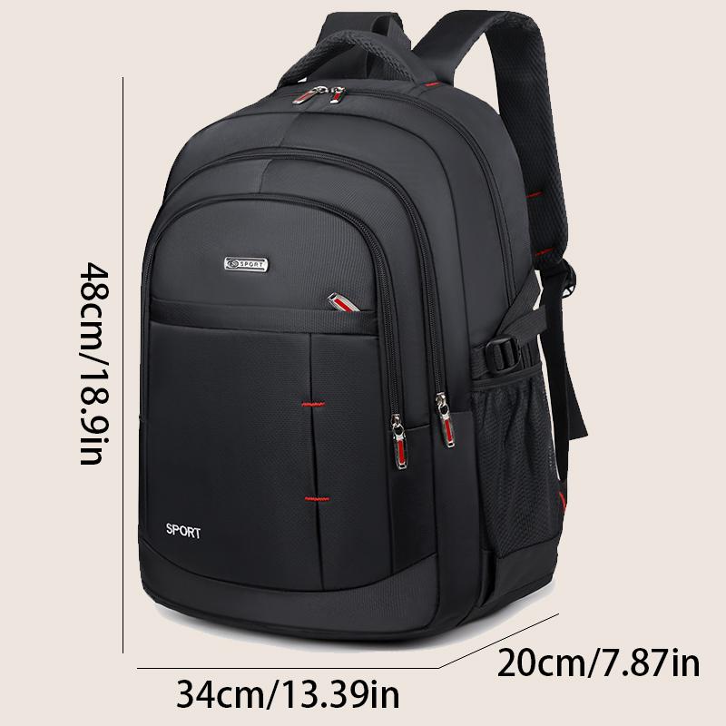 Large capacity laptop backpack - durable, waterproof, stylish unisex backpack with practical pockets - ideal for school and trav