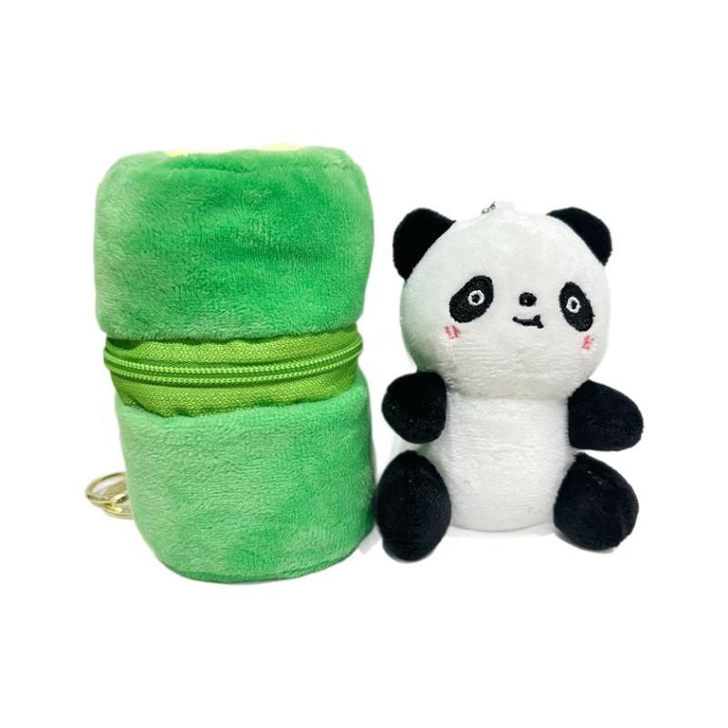 Adorable Panda Plush Keychain Soft And Cuddly Animal Toy Miniature