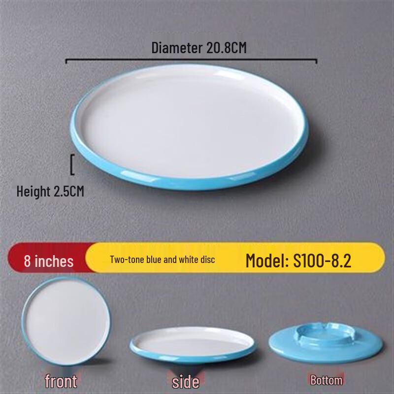 Nordic Style Melamine Round Restaurant Plate