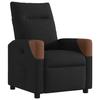 VidaXL Fauteuil inclinable Noir Tissu, fauteuil, fauteuil inclinable TV, poussette, fauteuil inclinable pour personnes 4104811