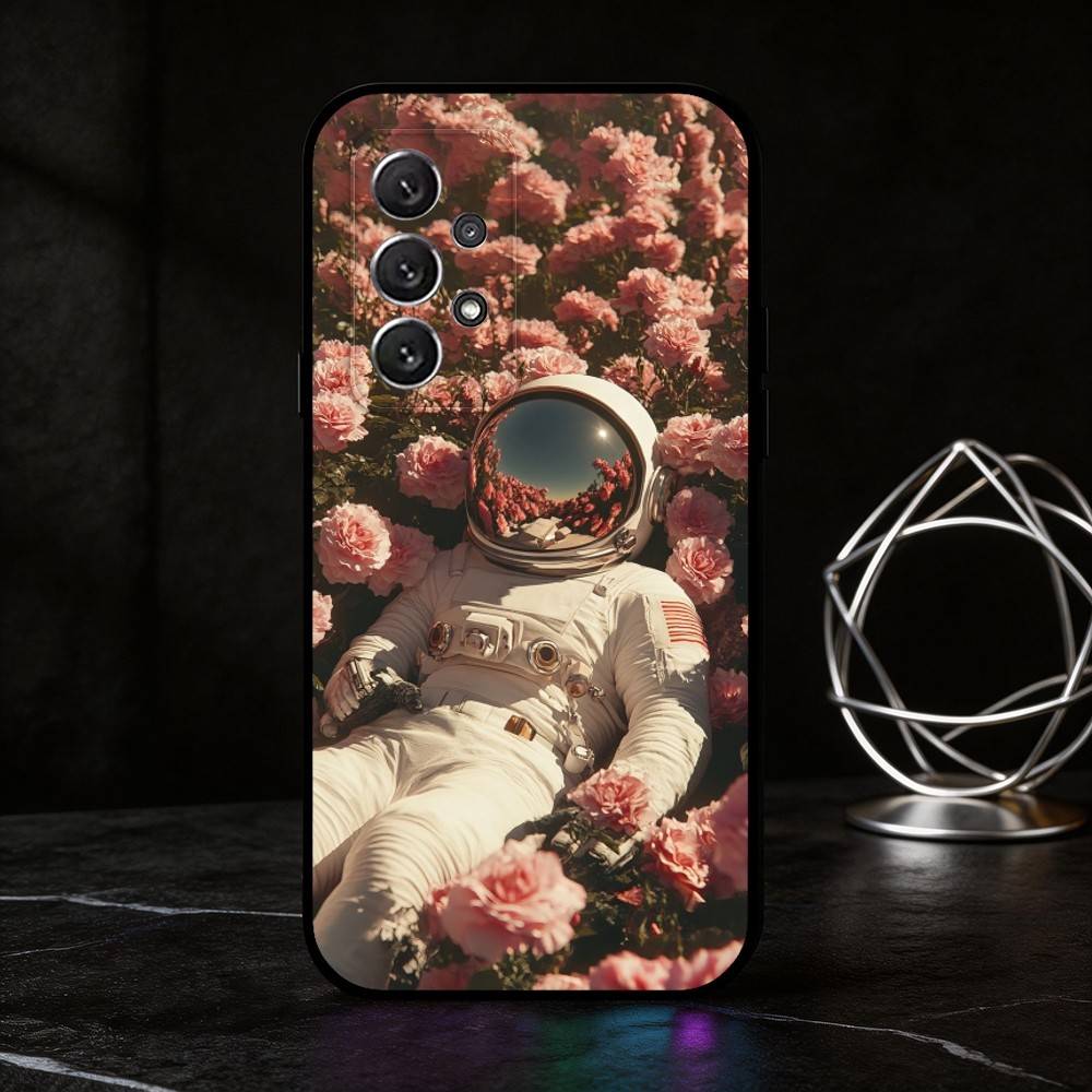 A-Abstract Astronaut Phone Case For Samsung S25,24,21,22,23,30,Ultra,20,Plus,Fe,Lite,Note Soft Black Cover