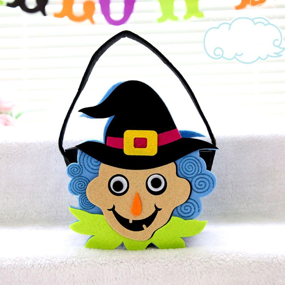 Ornament Trick Or Treat For Children Kids Gift Pouch Non-woven Bag Halloween Candy Bag Tote Bag