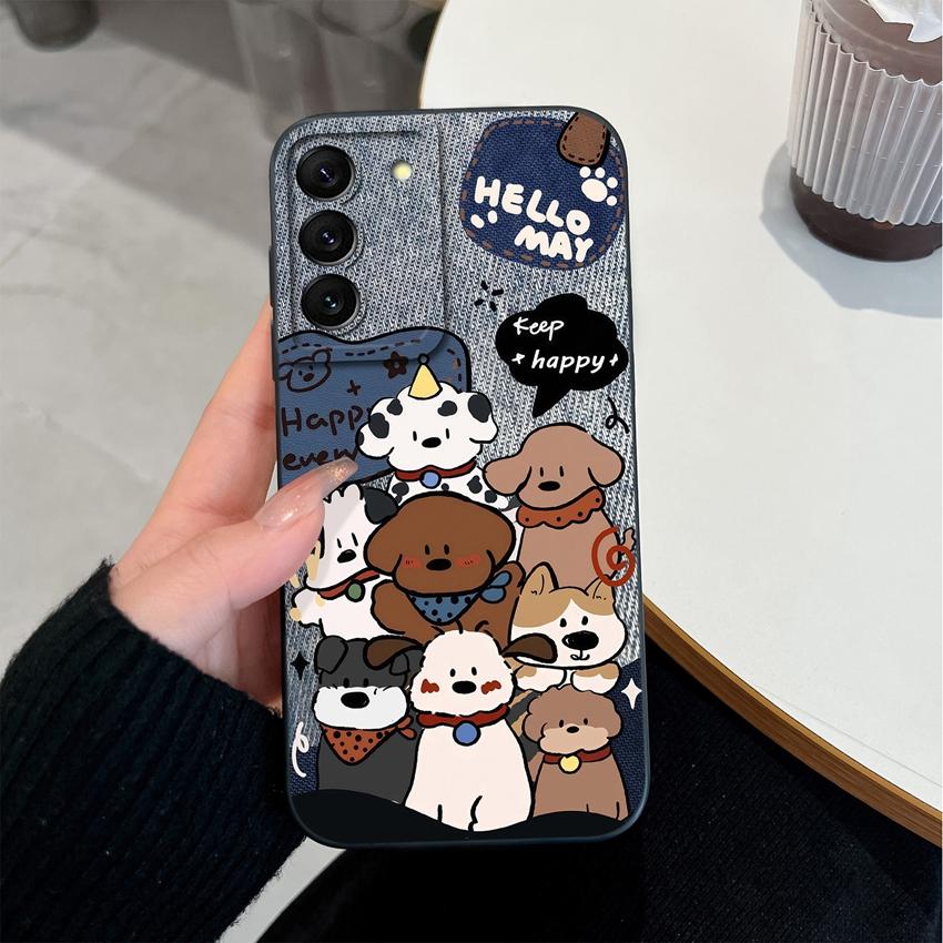 New Case For Samsung Galaxy S22 S21 S20 Ultra Plus FE Vibrant Cartoon Phone Shell Full Coverage Anti Fingerprint Soft Cover For Samsung Premium Bumper