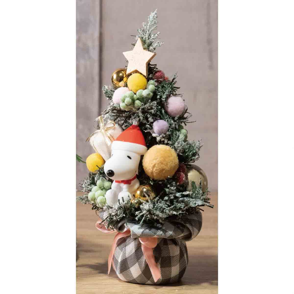 

Snoopy Mini Tree with Pink 1 [24cm] Ribbon, piece, 18-70-6-2