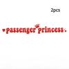 14x2CM Passenger Princess Car Stickers Funny Creative Stickers for Car Rearview Mirrors Vinyl Decoration Funny Car Decor