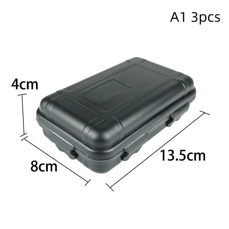 1/2/3Pcs Airtight Plastic Case Waterproof Shockproof Storage Box For Outdoor Camping Survival Gear Hard Shell Travel Container