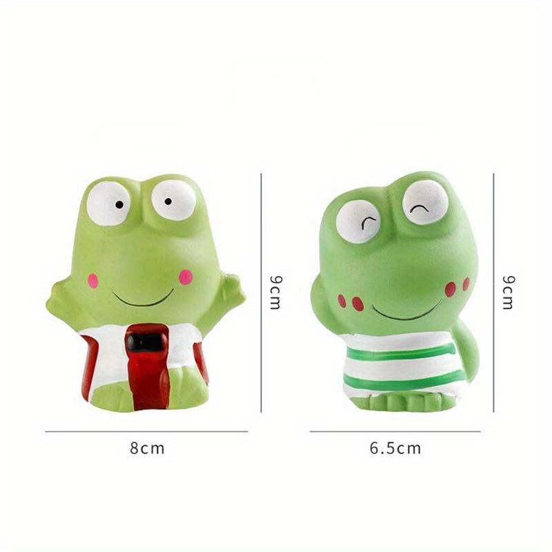 1pc Ceramic Flowerpot Mini Couple Frog Shaped Cartoon Cute Potted Plant Desktop Frog Plant Pot DIY Desk Decorate