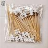 100/25Pcs Gold Pearl Cocktail Picks Food Fruit Picks Wedding Party Disposable Cake Dessert Cocktail Sticks Buffet Toothpick